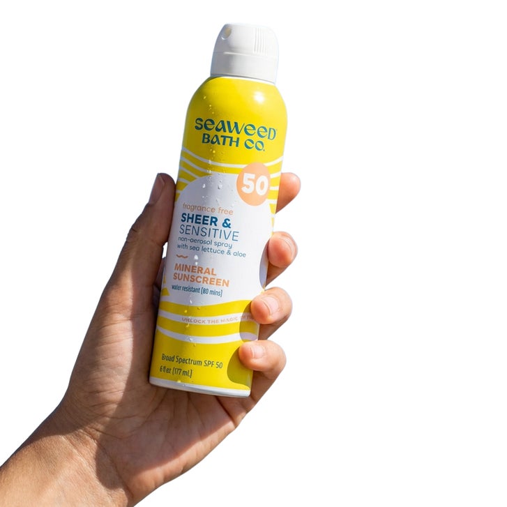 Seaweed Bath Co. Sheer & Sensitive Mineral Sunscreen Spray SPF 50, 6 oz, 3-pack - image 4