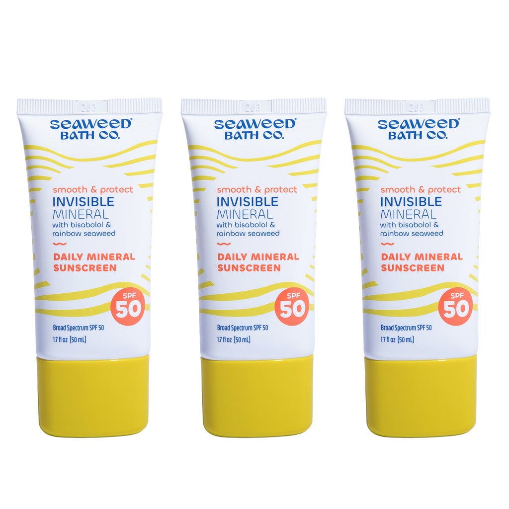 Seaweed Bath Co. Invisible Mineral Sunscreen, SPF 50, 1.7 fl oz, 3-pack - product image