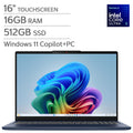 Lenovo IdeaPad Slim 5i 16" Touchscreen Copilot+ PC Laptop - WUXGA (1920 x 1200) - Intel Core Ultra 5 Processor - 16GB RAM - 512GB SSD - Windows 11 Home - Cosmic Blue – image 1