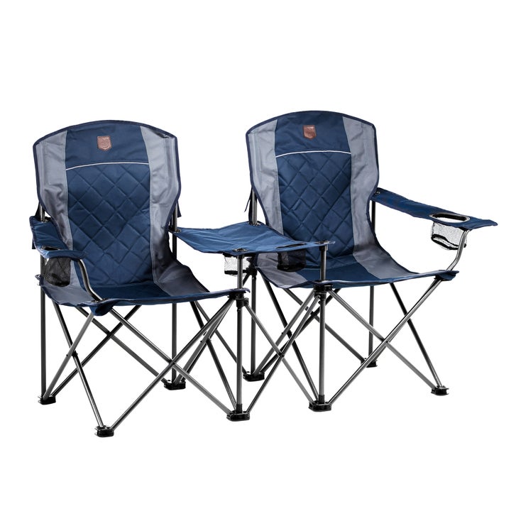 Timber Ridge Outdoor Loveseat with Integrated Center Table - image 1