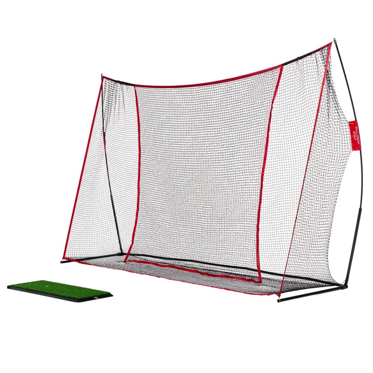 Palladium Golf Driving Range Kit with Durable Golf Practice Hitting Net and Weighted Mat - image 1