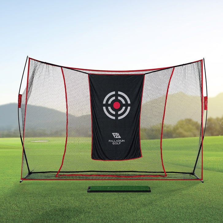 Palladium Golf Driving Range Kit with Durable Golf Practice Hitting Net and Weighted Mat - image 2