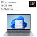 ThinkBook 16 G7 — 16.0" (WUXGA) 1920 x 1200 Touchscreen — AMD Ryzen 7 170 — 16GB RAM — 512GB SSD — Wi-Fi 6 — FHD 1080p + Privacy Shutter — Windows 11 Pro – image 1