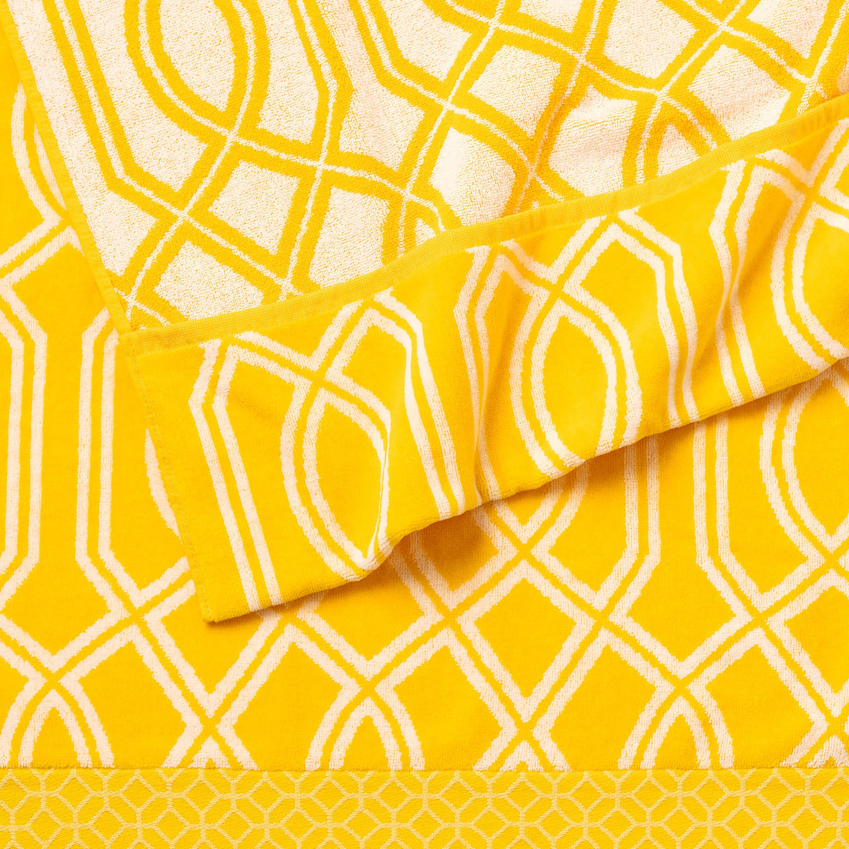 Harbor Bay Chaise Lounge Cotton Beach Towel, 2-pack