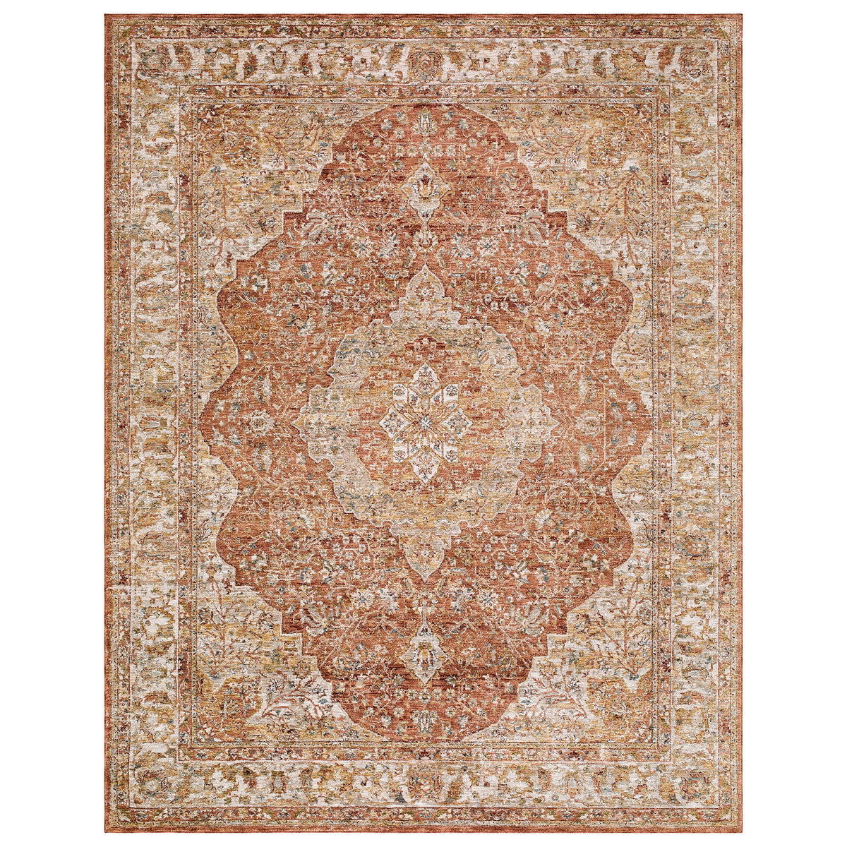 Surya Davinci Area Rug, Sovereign Red, 7’10” x 10’2"