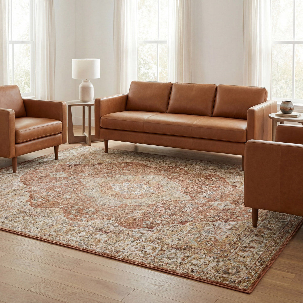 Surya Davinci Area Rug, Sovereign Red, 6’7” x 9’6”