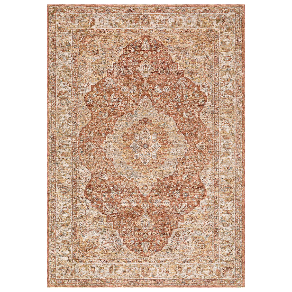 Surya Davinci Area Rug, Sovereign Red, 6’7” x 9’6”