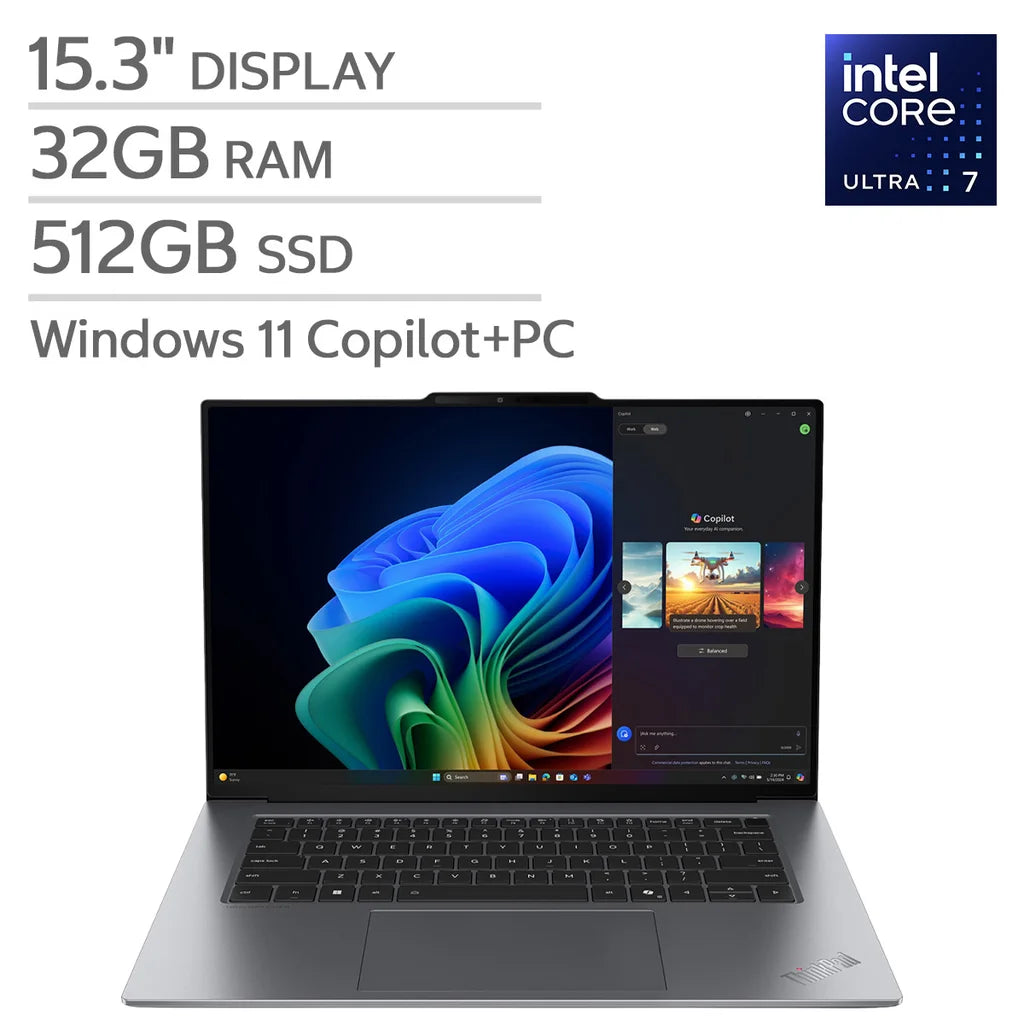Lenovo ThinkPad X9 G1 15.3" Laptop - 2.8K (2880x1800) OLED Display - Intel Core Ultra 7 268V Processor - 32GB LPDDR5X RAM - 512GB SSD - Wi-Fi 7 - Windows 11 Pro – image 1