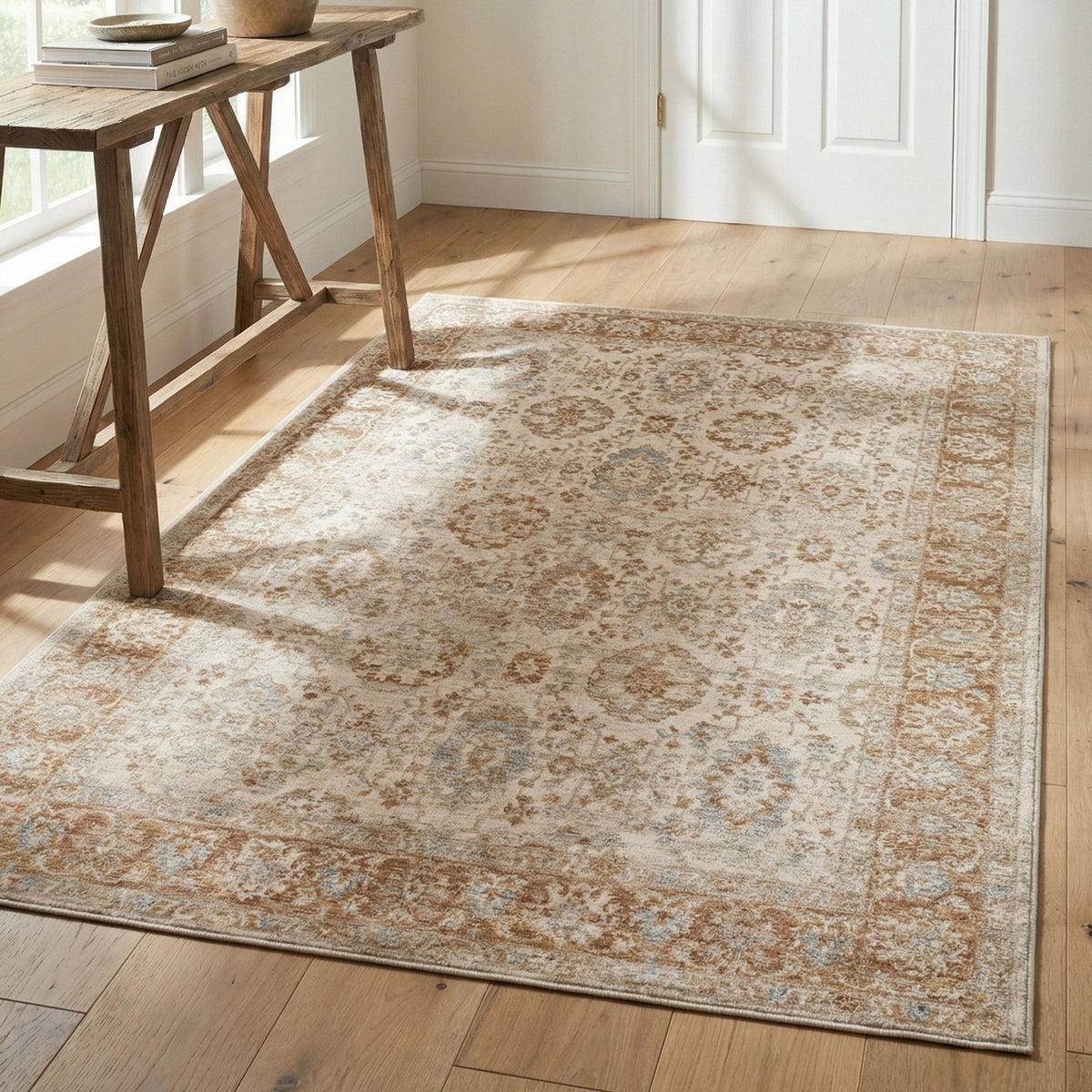 Surya Davinci Area Rug, Harrington Brown, 5’ x 7’5”