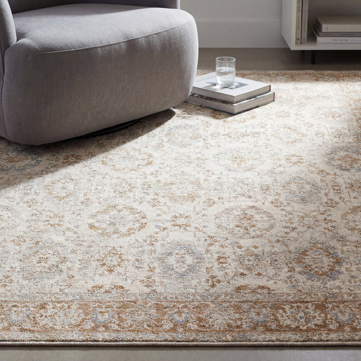 Surya Davinci Area Rug, Harrington Brown, 5’ x 7’5”
