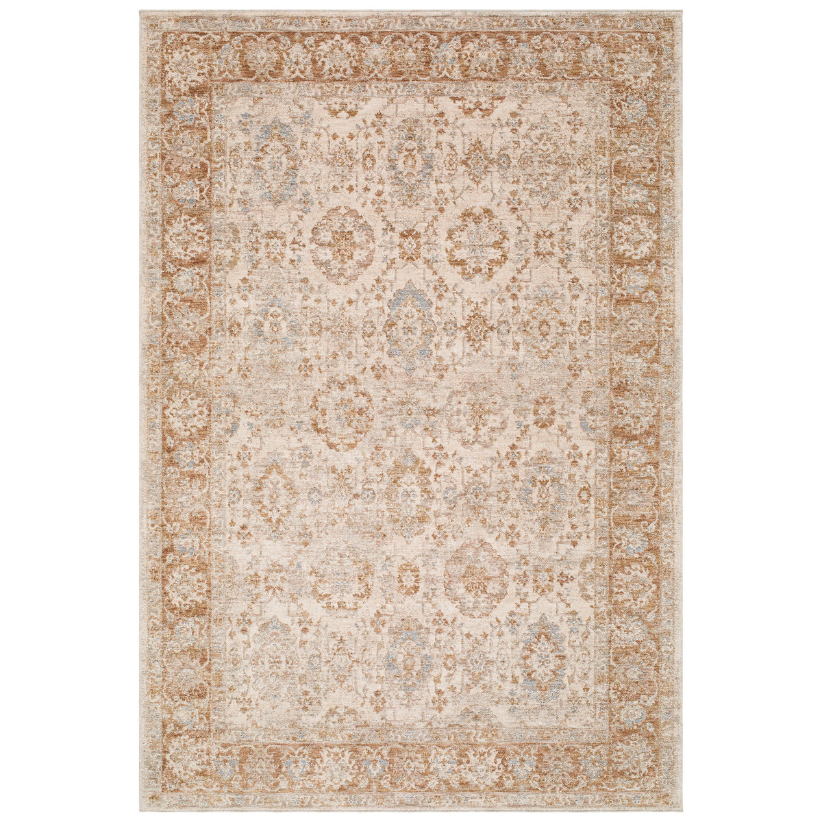 Surya Davinci Area Rug, Harrington Brown, 5’ x 7’5”