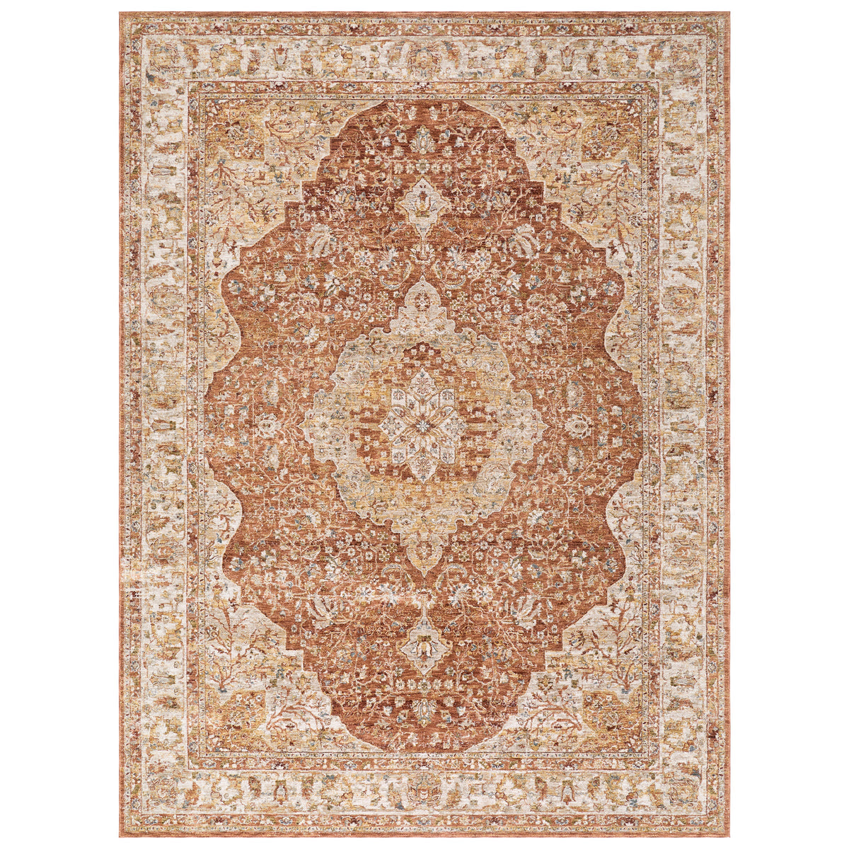 Surya Davinci Area Rug, Sovereign Red, 9’ x 12’2”