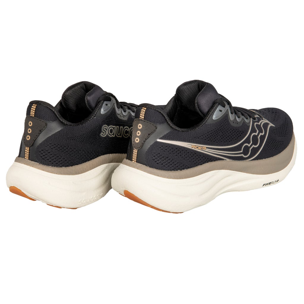[color:black] Saucony Men's Rider 19 Shoe - Black - image 3