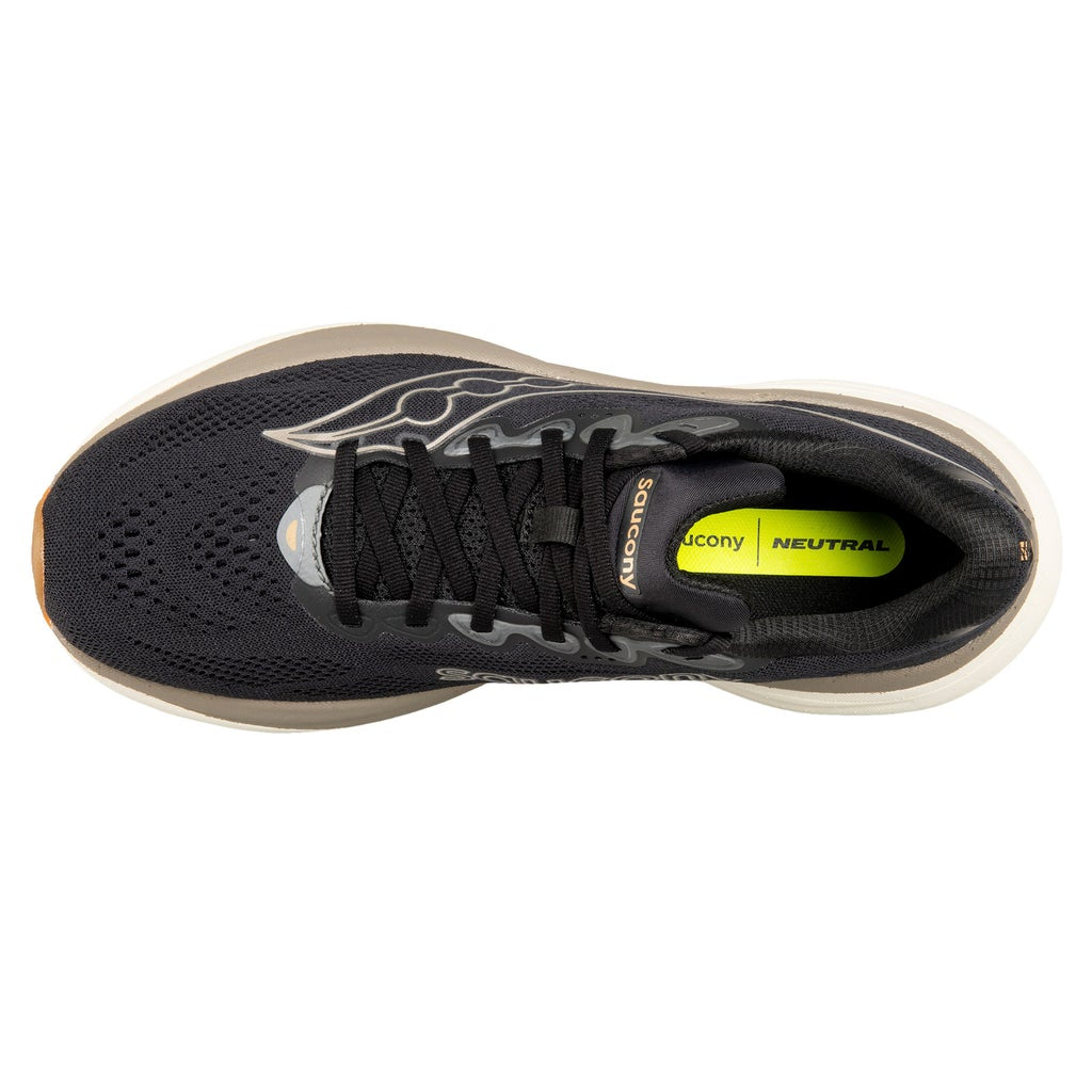 [color:black] Saucony Men's Rider 19 Shoe - Black - image 5