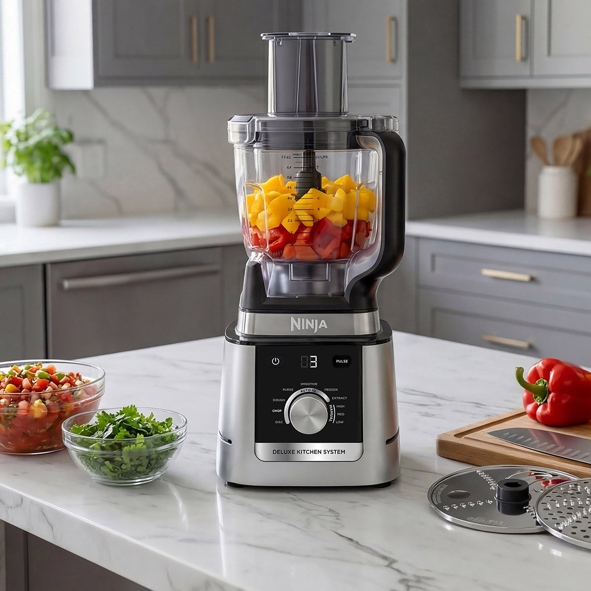Ninja Deluxe Blender & Kitchen System with 88-oz. Pitcher, 9-Cup Processor & Auto-iQ