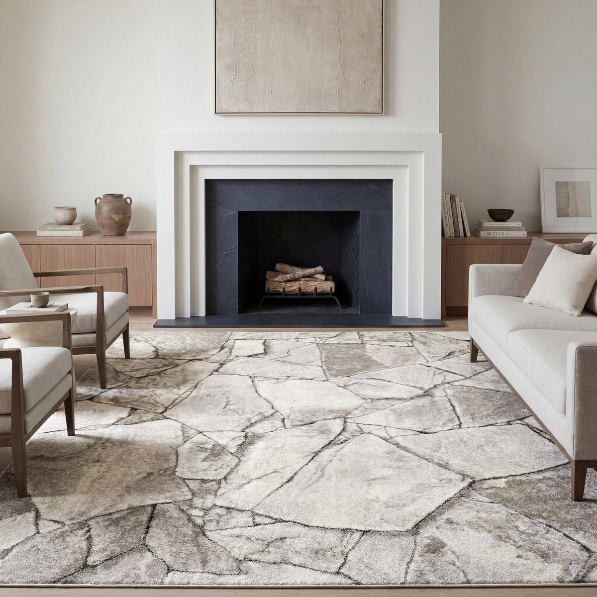 Surya Quesada Area Rug, Slate Gray, 7’10” x 10’