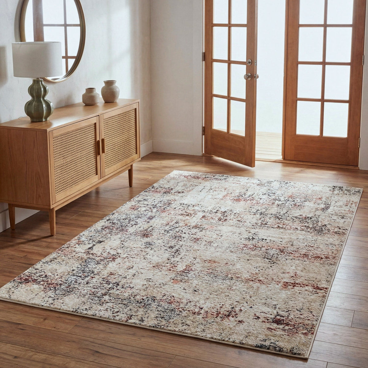 Surya Quesada Area Rug, Rosewood Multi, 5’3" x 7’