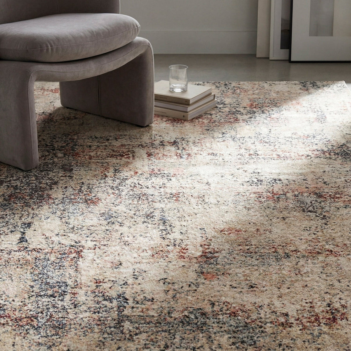 Surya Quesada Area Rug, Rosewood Multi, 5’3" x 7’