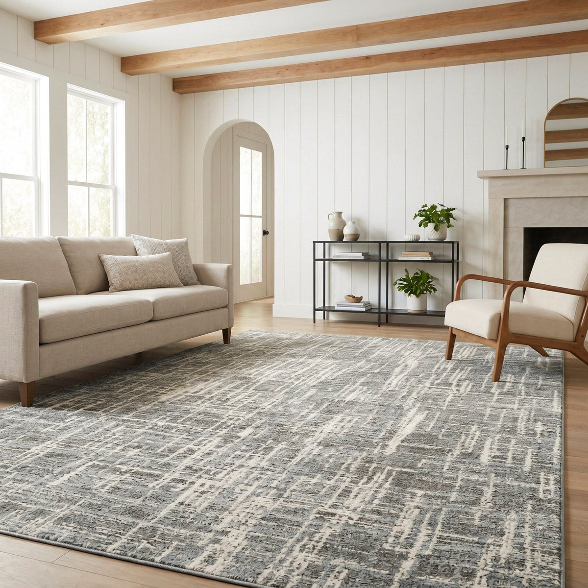 Surya Quesada Area Rug, Mist Blue, 7’10” x 10’