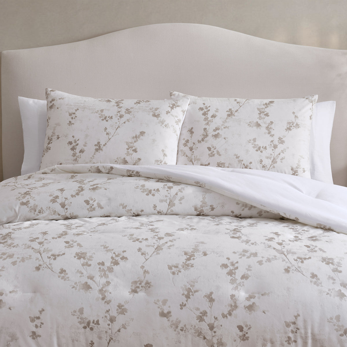 Jennifer Adams 3-piece Comforter Set, Canopy Botanical Printed Velvet