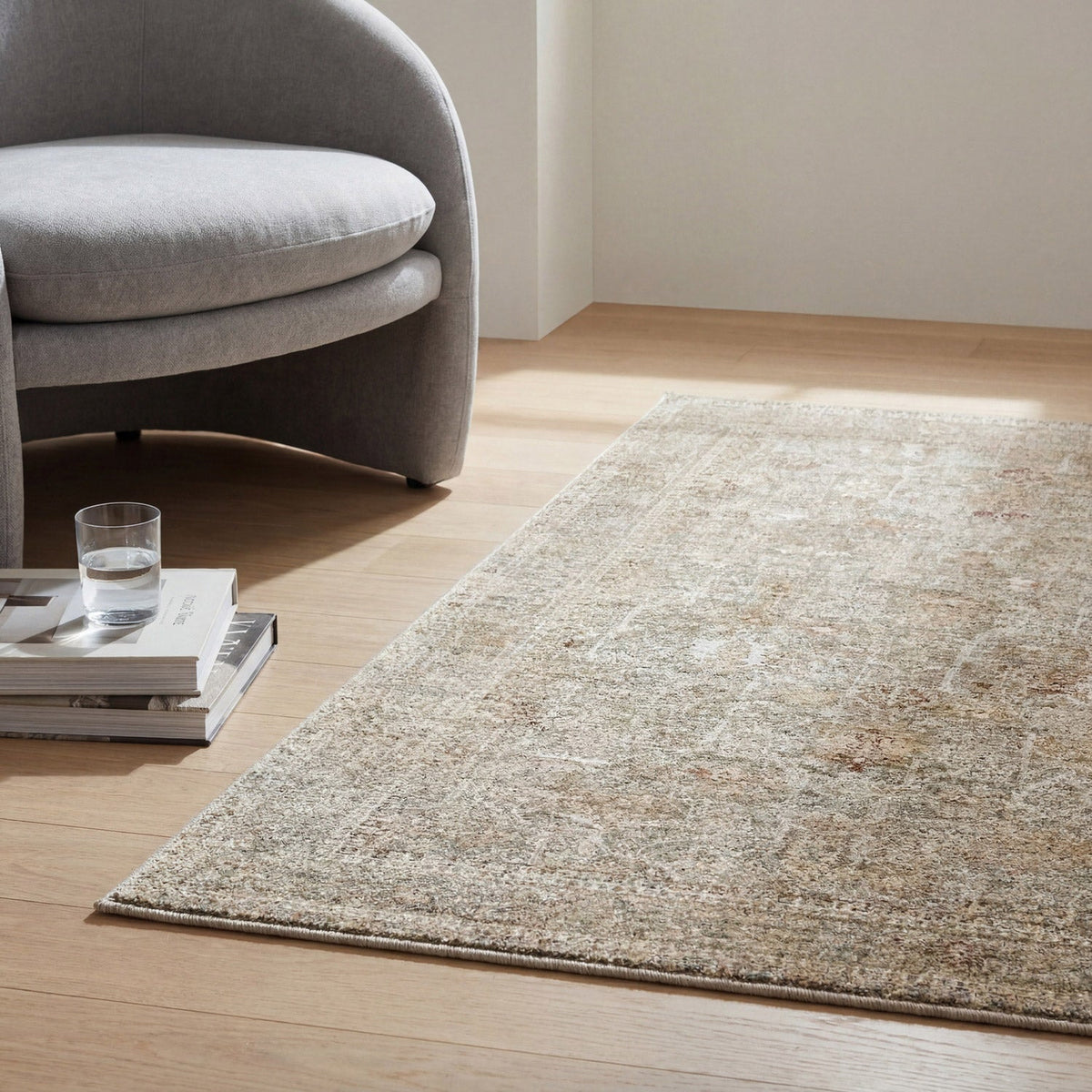 Surya Somerset Rug Collection, Wrenley Gray, 6’7” x 9’6”
