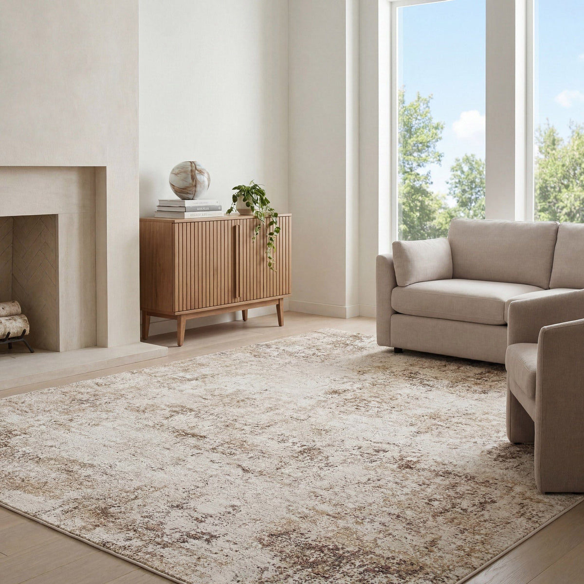 Surya Somerset Rug Collection, Ashdown Ivory, 6’7” x 9’6”