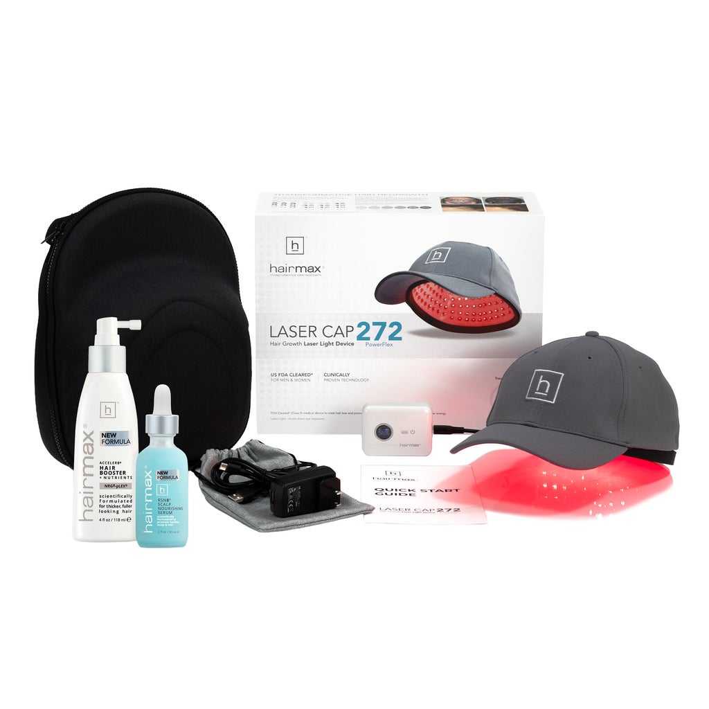 Hairmax PowerFlex Laser Cap Hair Growth System plus Hair Loss Treatments - product image