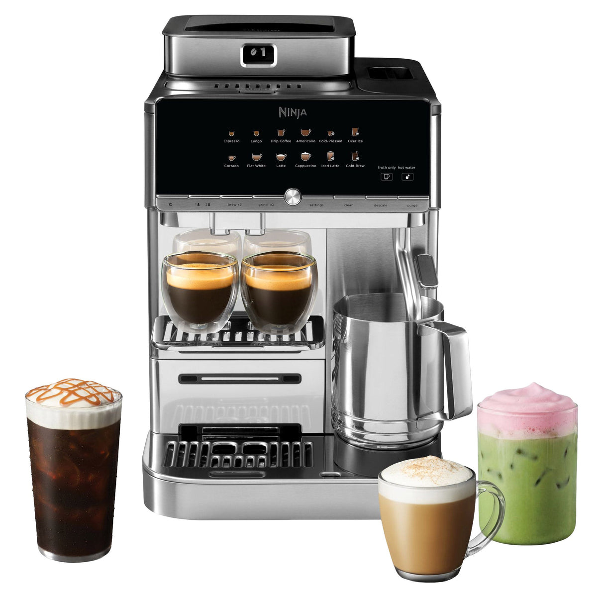 Ninja AutoBarista Pro Fully Automatic Espresso Machine, 13 Preset Drinks