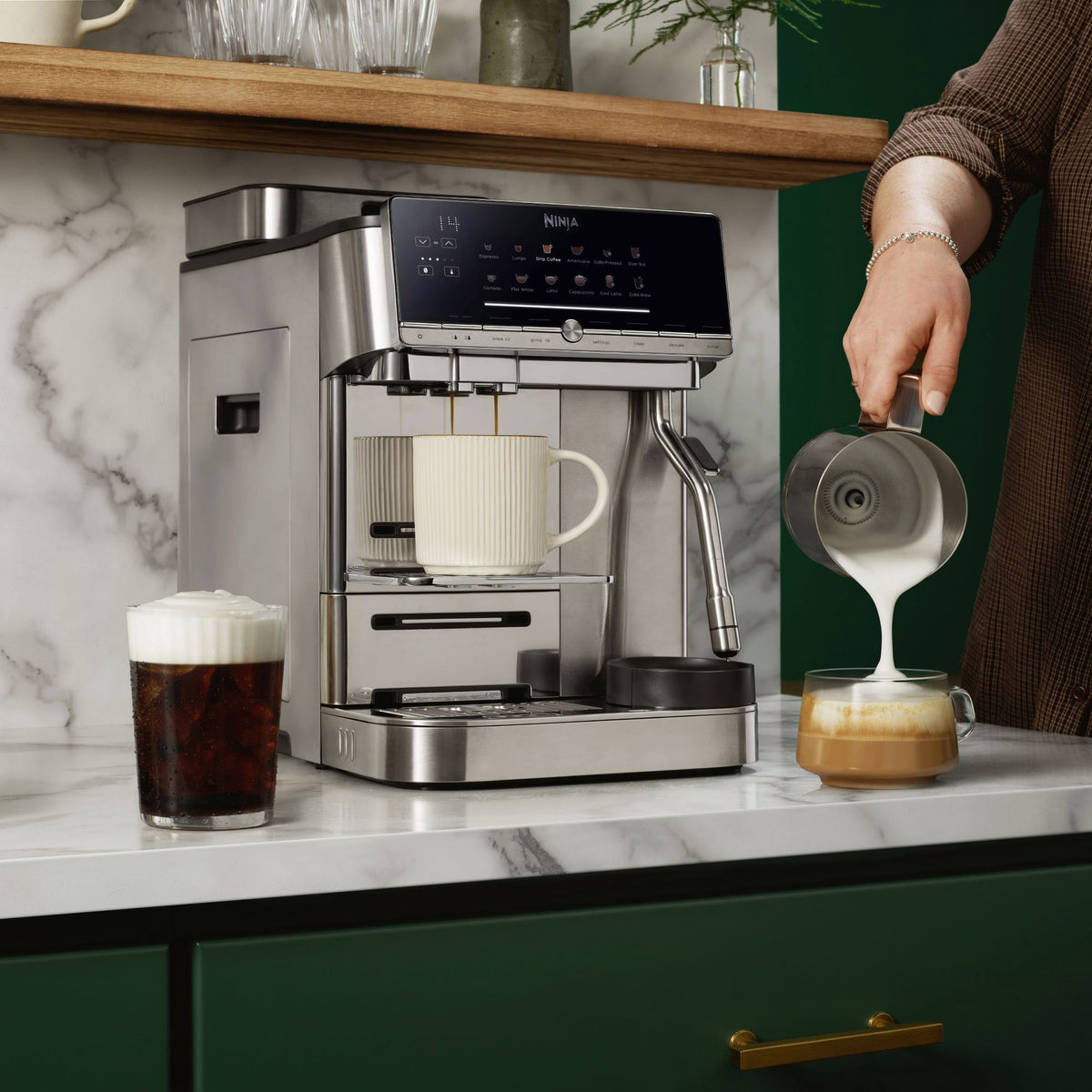 Ninja AutoBarista Pro Fully Automatic Espresso Machine, 13 Preset Drinks