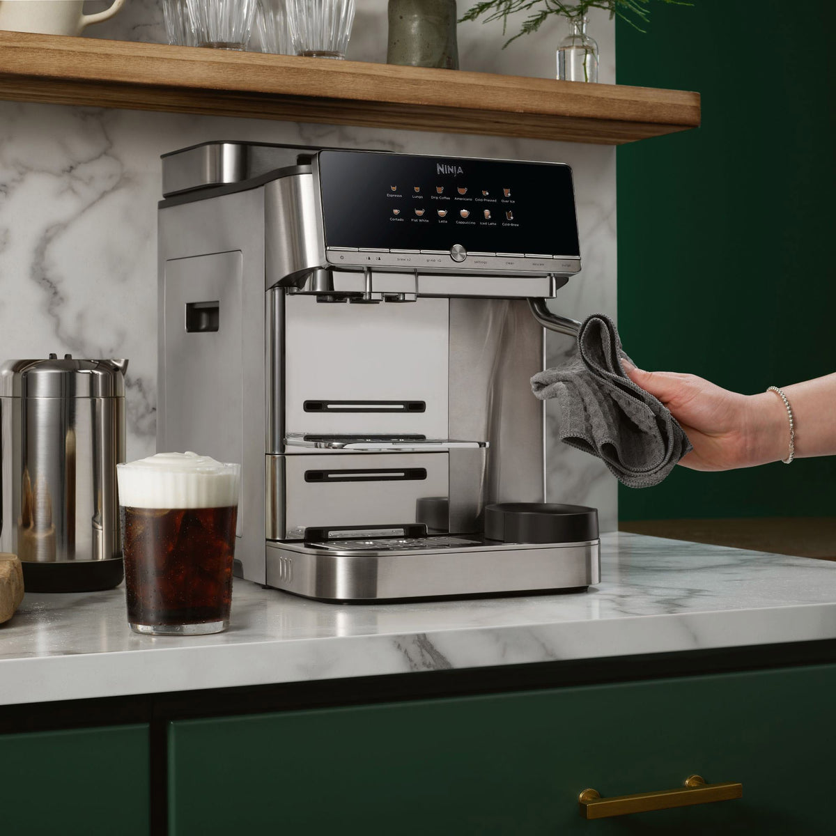 Ninja AutoBarista Pro Fully Automatic Espresso Machine, 13 Preset Drinks