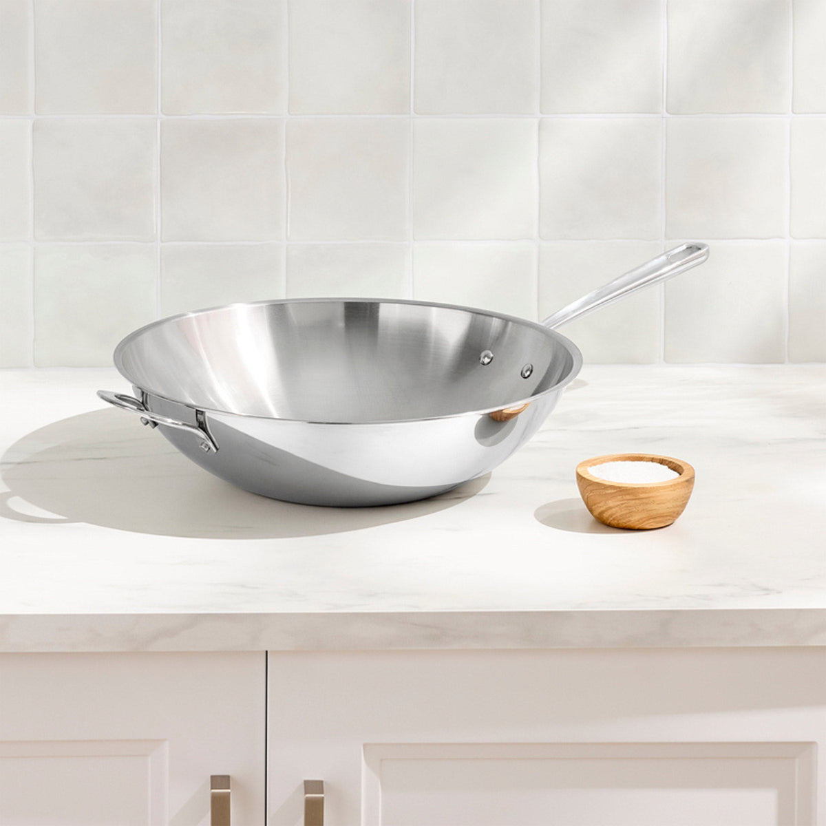T-fal 14" Tri-ply Stainless Steel Wok