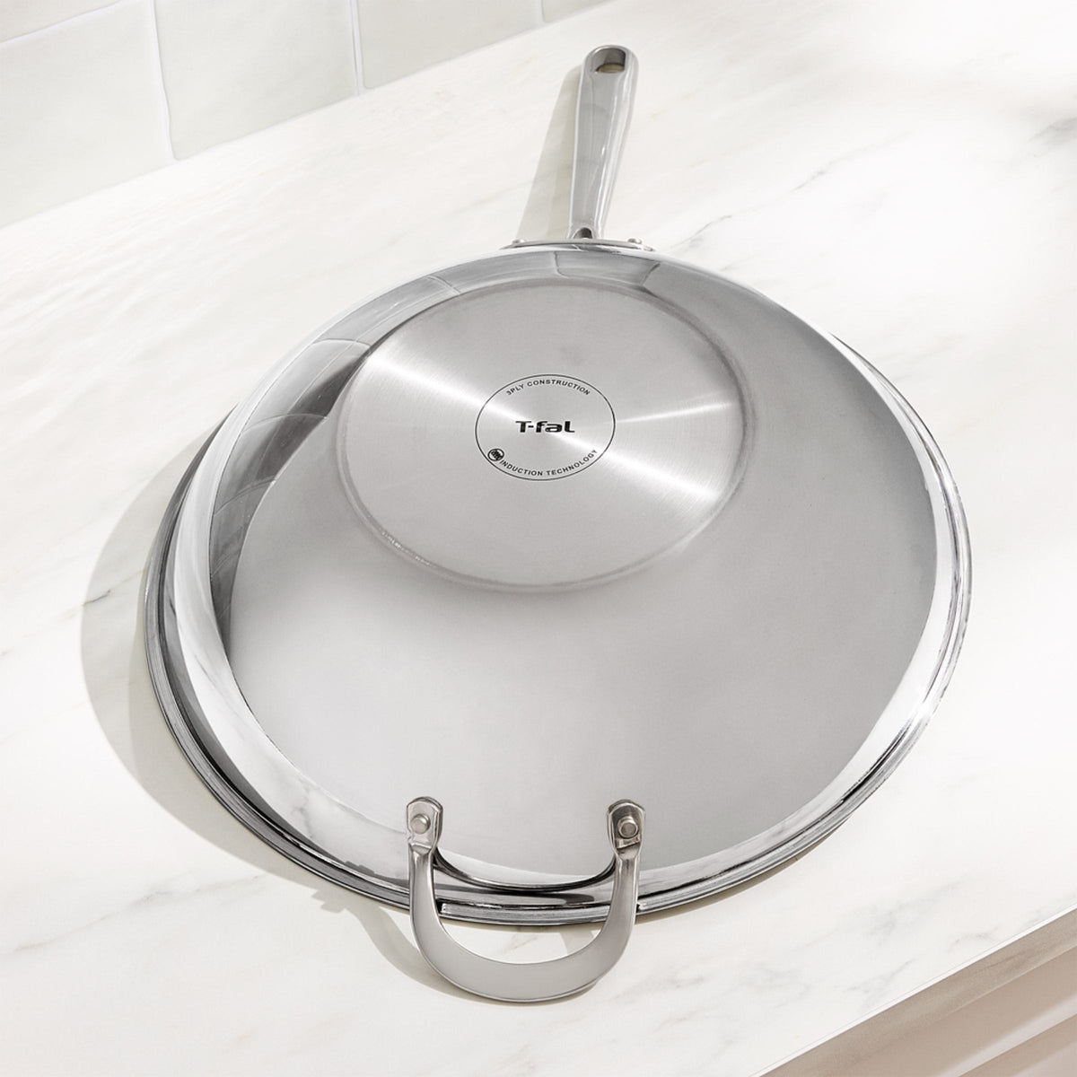T-fal 14" Tri-ply Stainless Steel Wok