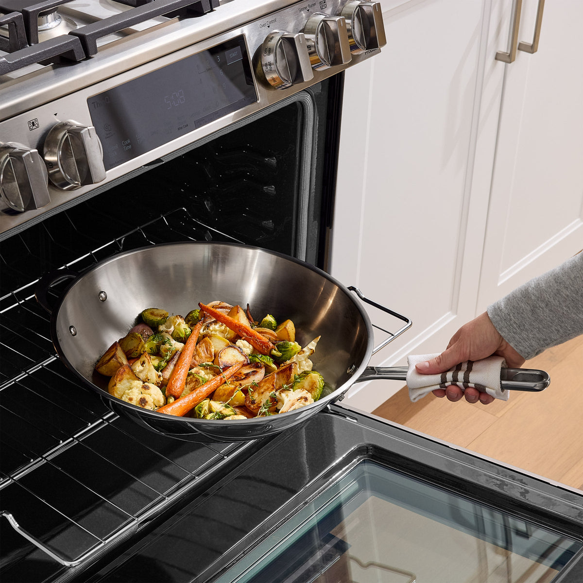 T-fal 14" Tri-ply Stainless Steel Wok