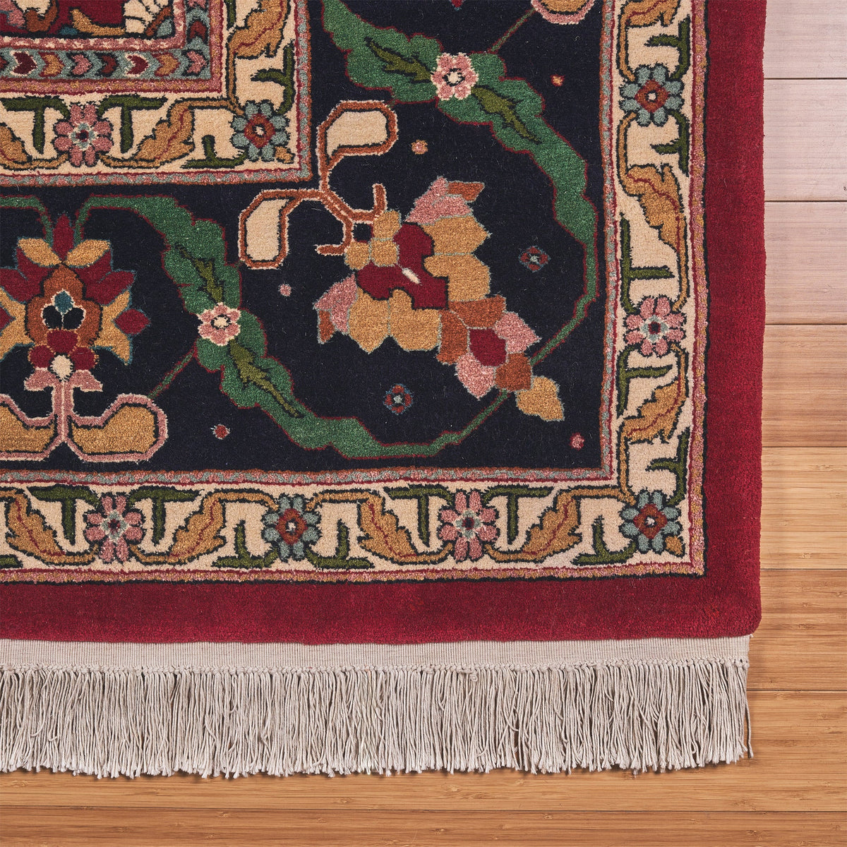 Chatsworth Hand Knotted Area Rug, Wilton House Red, 12' x 18'