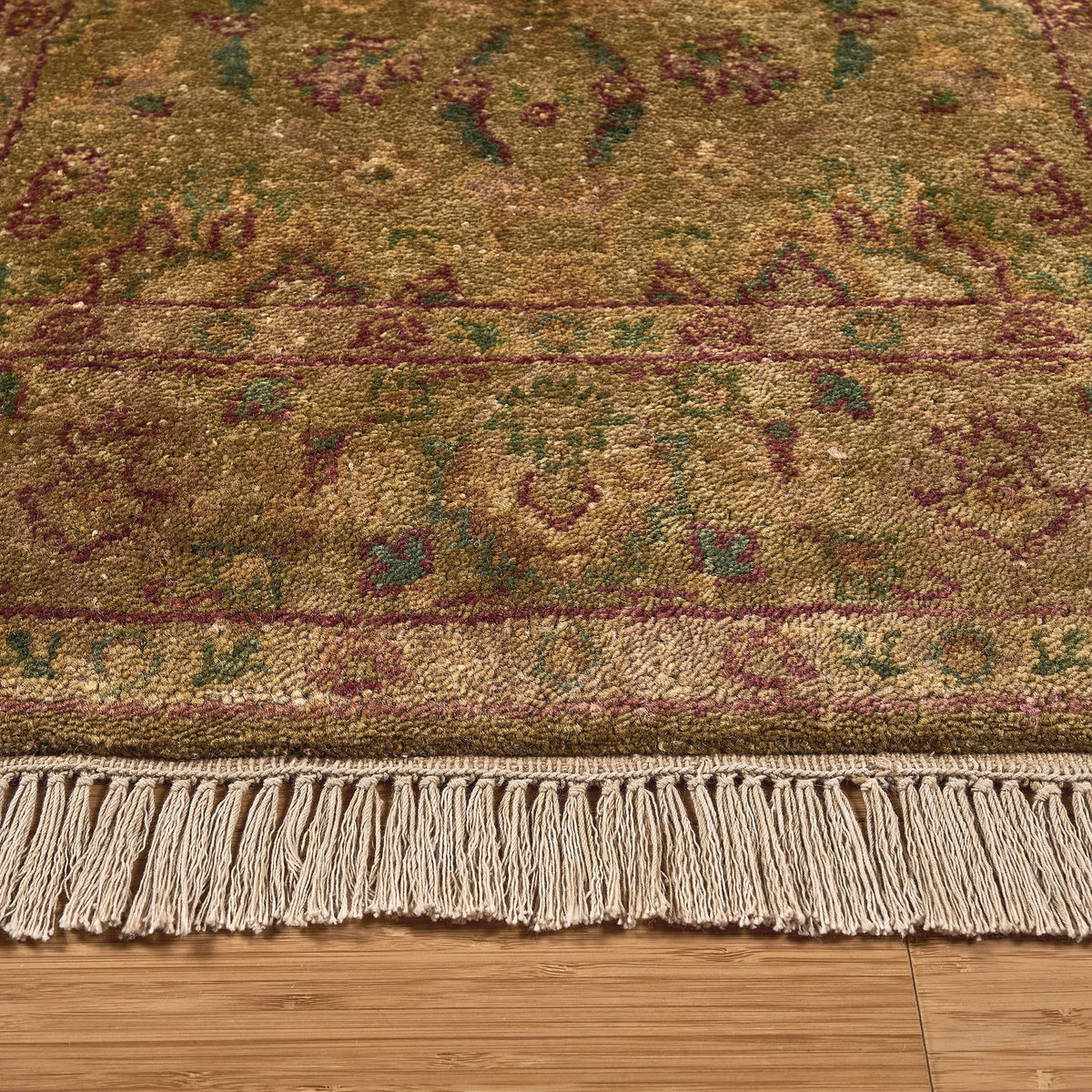 Chatsworth Hand Knotted Rug Collection, Dover Gold, 2'5" x 8'
