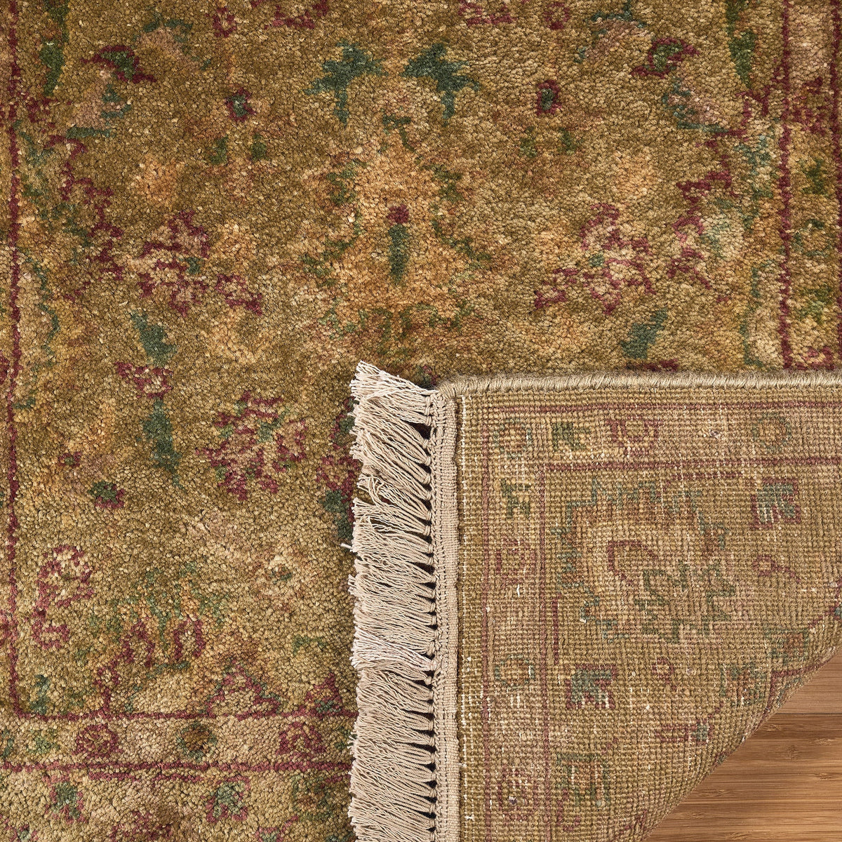 Chatsworth Hand Knotted Rug Collection, Dover Gold, 2'5" x 8'