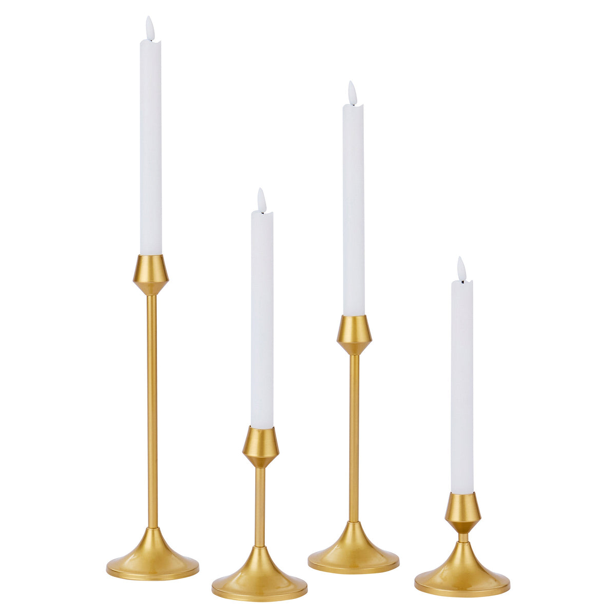 VCNY Home LED Taper and Candle Holders, Set of 8