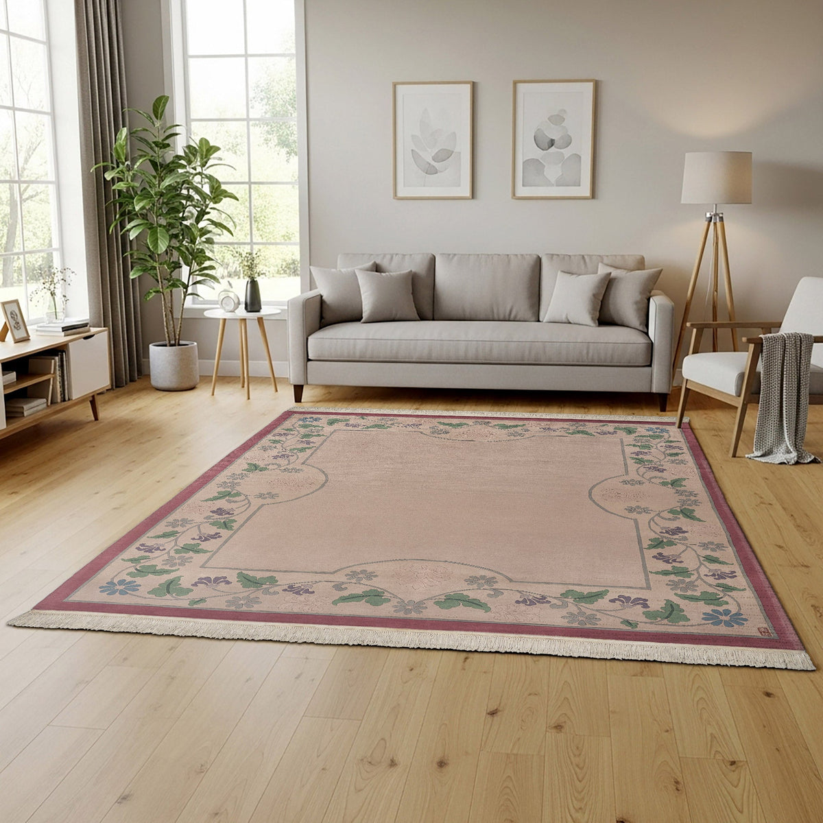 Pagoda Hand Knotted Rug Collection, Zurich Rose