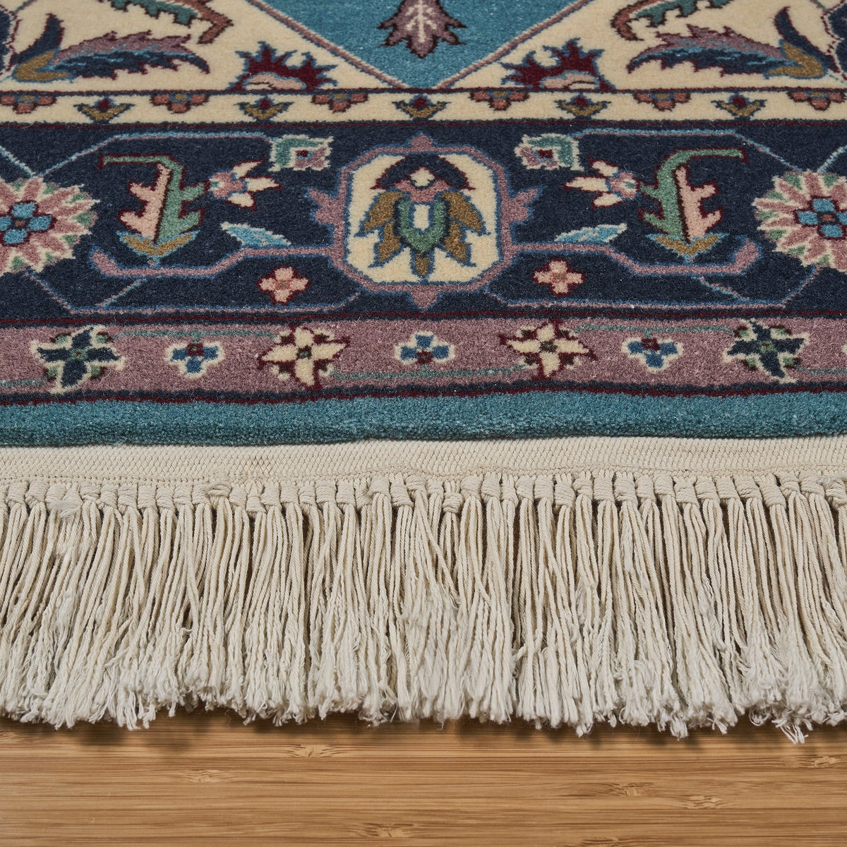Montacute Hand Knotted Rug Collection, Capri Blue