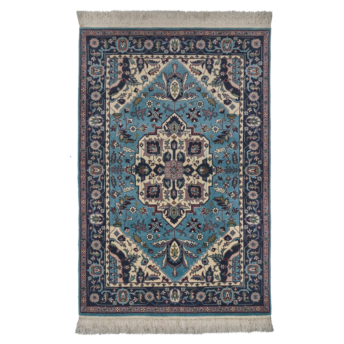 Montacute Hand Knotted Rug Collection, Capri Blue