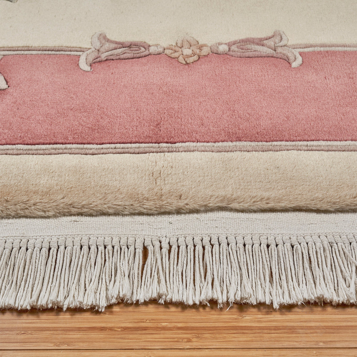 Pagoda Hand Knotted Rug Collection, Amden Ivory
