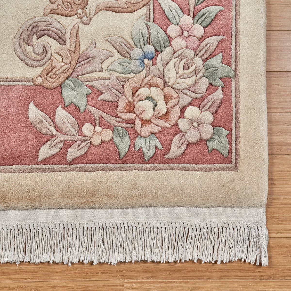 Pagoda Hand Knotted Rug Collection, Amden Ivory