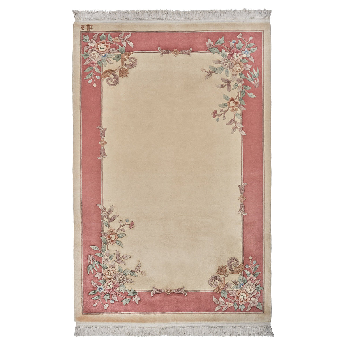 Pagoda Hand Knotted Rug Collection, Amden Ivory