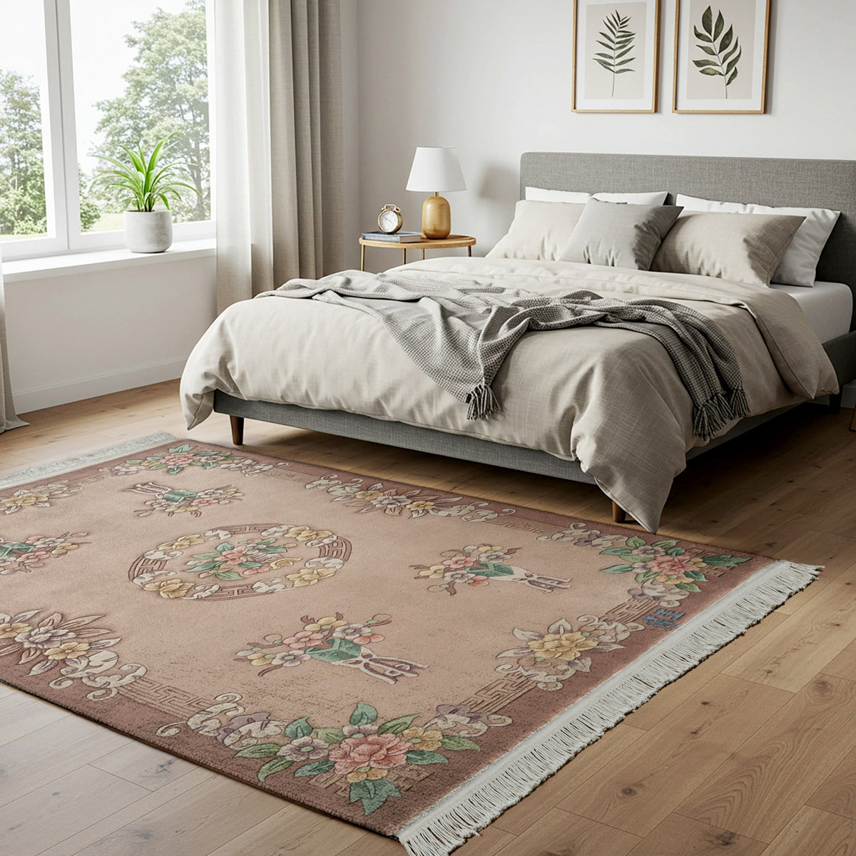 Pagoda Hand Knotted Rug Collection, Arpez Dusty Rose