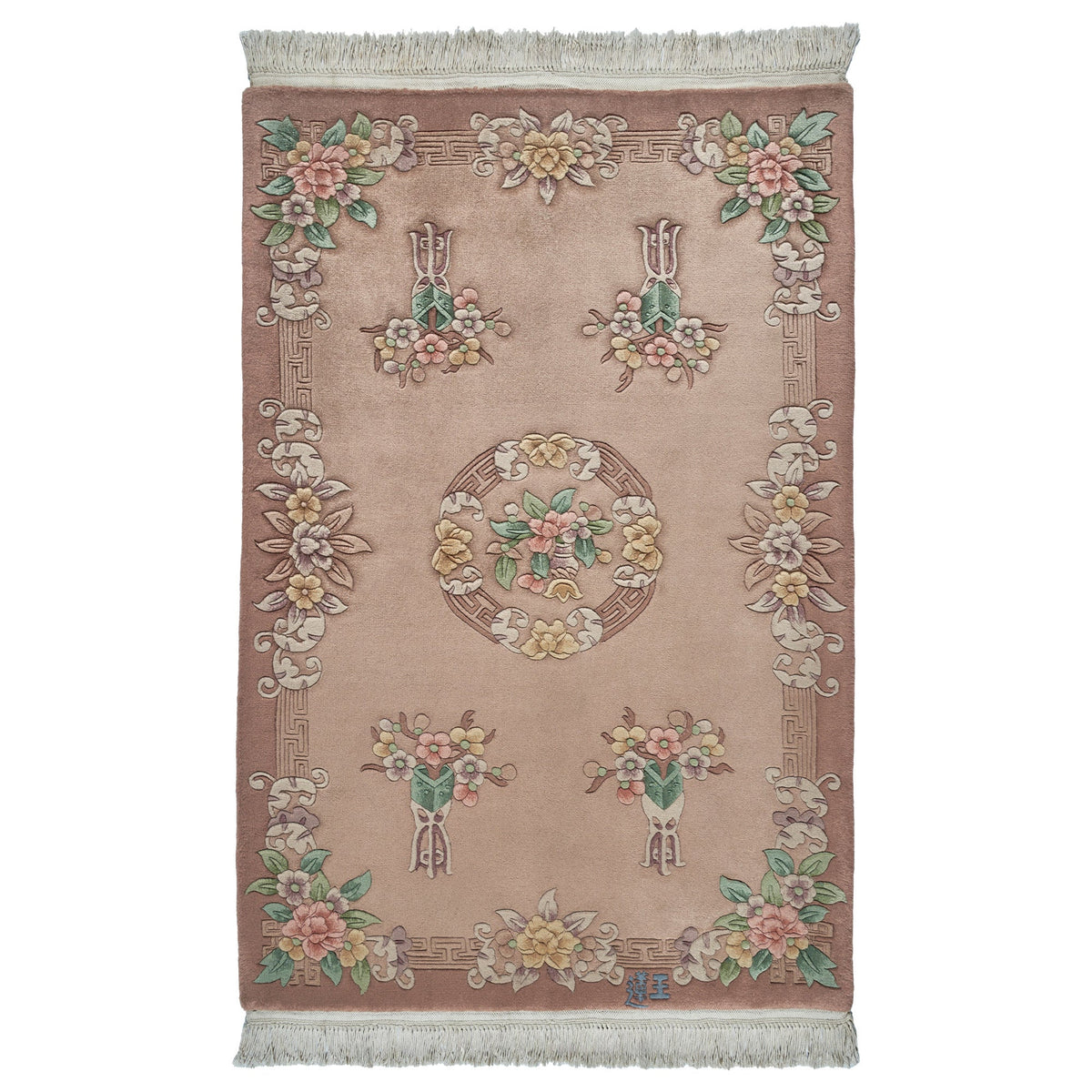 Pagoda Hand Knotted Rug Collection, Arpez Dusty Rose