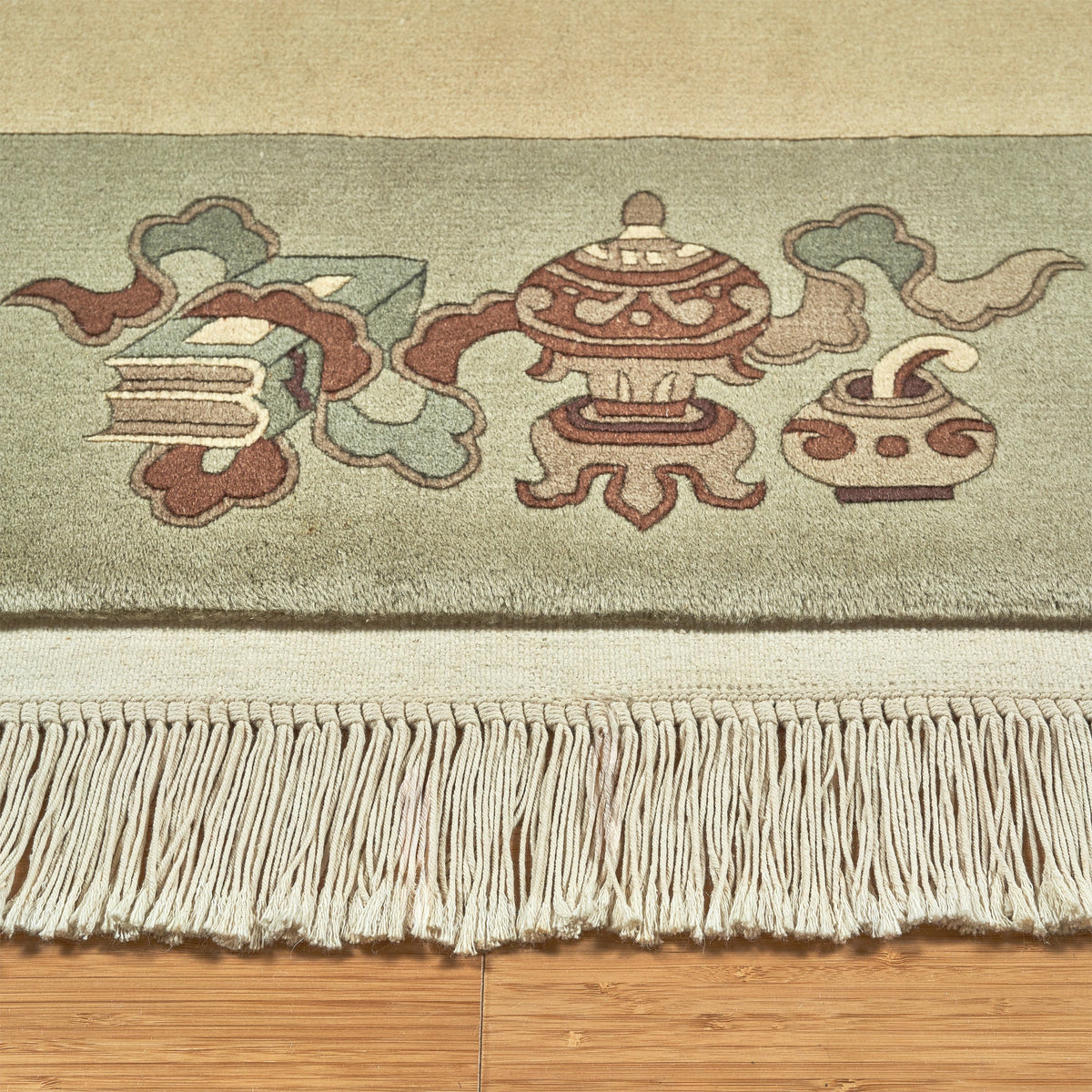 Pagoda Hand Knotted Rug Collection, Allaine Ivory