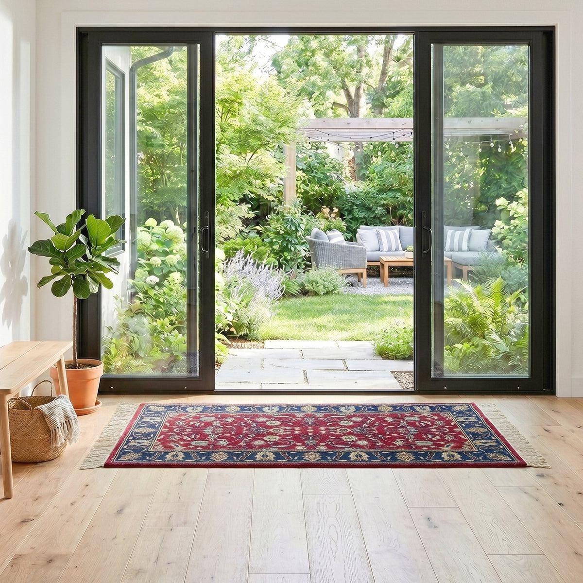 Montacute Hand Knotted Rug Collection, Brittney Burgundy