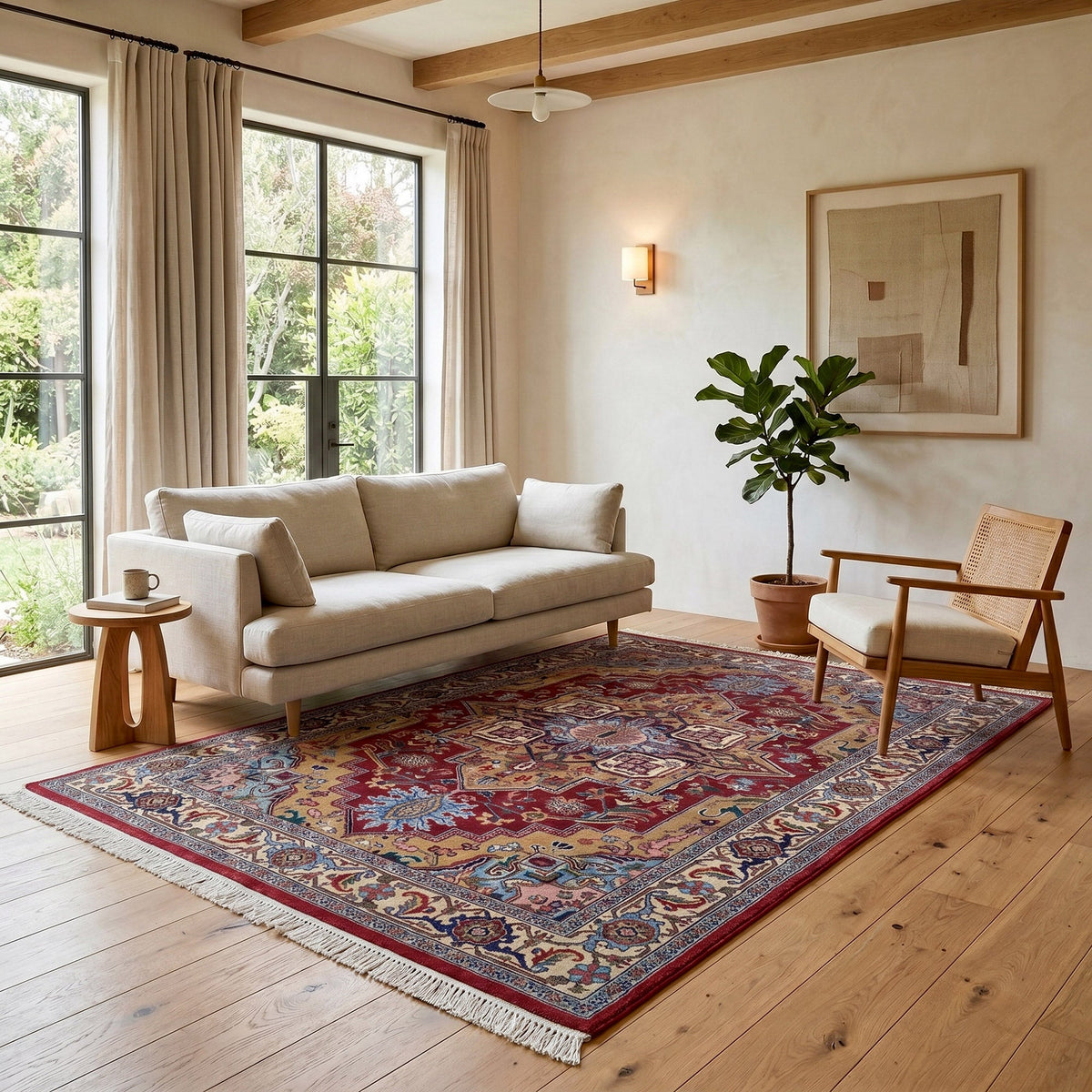 Montacute Hand Knotted Rug Collection, Westchester Red