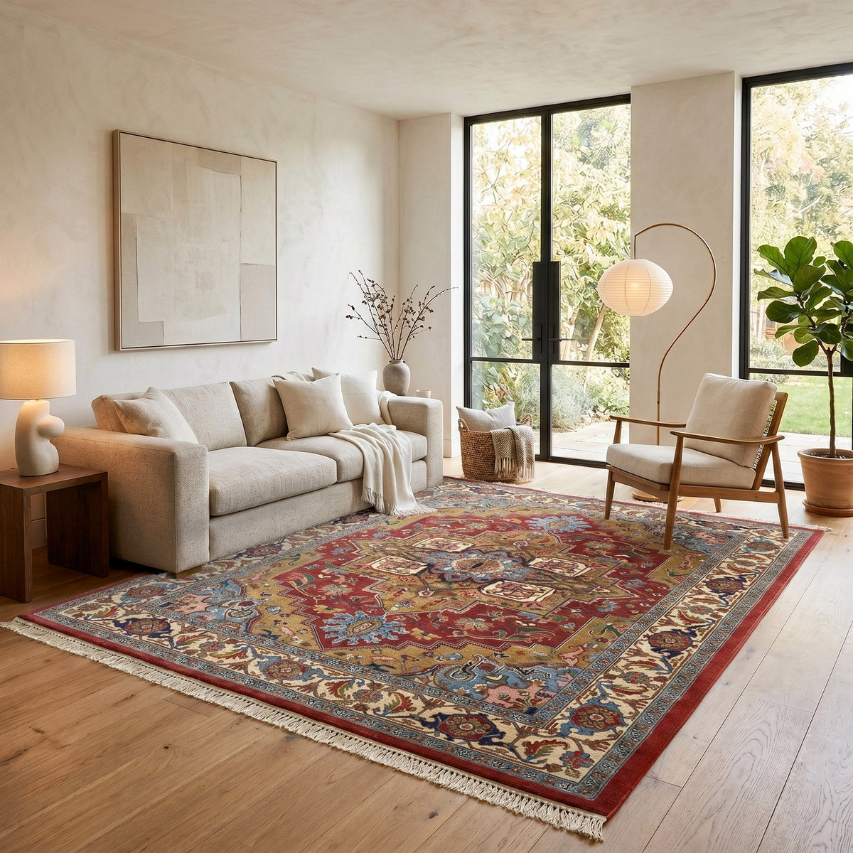 Montacute Hand Knotted Rug Collection, Westchester Red