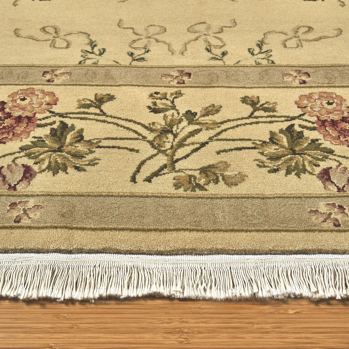 Montacute Hand Knotted Area Rug, Perugia Sand, 9' x 12'